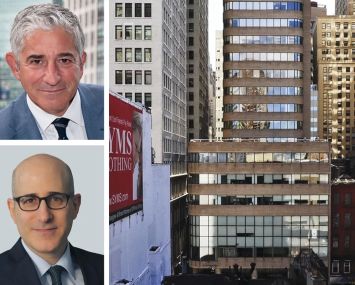 Brad Gerla (top) and Jonathan Cope of CBRE and 55 Broadway.