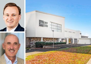 CBRE's David Gavin (top) and Jeff Dunne, and 750 White Plains Road, Scarsdale, N.Y.