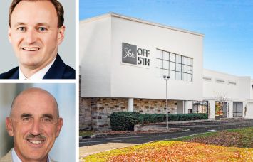 CBRE's David Gavin (top) and Jeff Dunne, and 750 White Plains Road, Scarsdale, N.Y.