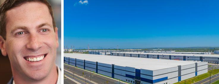 Greek Real Estate Partners's Alex Motiuk and 200 Linden Logistics Way in Linden, N.J.