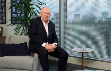 Bob Hart at TruAmerica's Los Angeles offices.