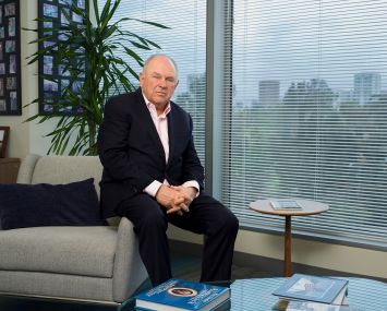 Bob Hart at TruAmerica's Los Angeles offices.