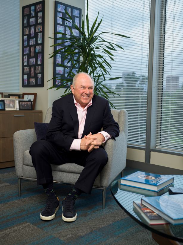 Bob Hart at TruAmerica's Los Angeles offices.