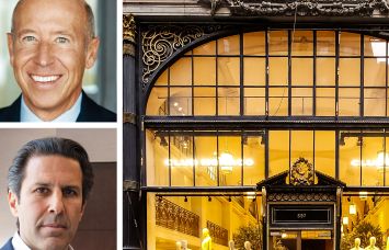 LNR Partners's Barry Sternlicht (top), Aurora Capital's Robert Cayre, and 597 Fifth Avenue.