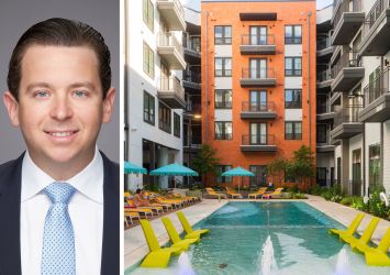 Mesa West Capital's Brian Hirsh and Bishop Momo in Austin.