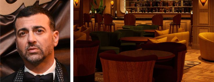 The h.wood Group's Brian Toll (top) and John Terzian, and a rendering of Lady Delilah.