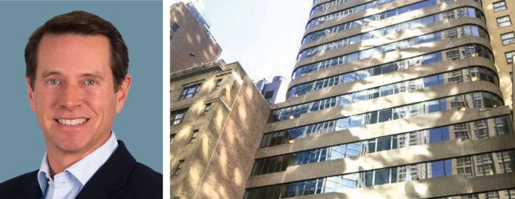 Newmark's Brian Waterman (top), CBRE's Paul Amrich and 2 Grand Central Tower.