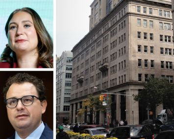 Anthropic President Daniela Amodei (top), CEO Dario Amodei, and 330 Hudson Street.