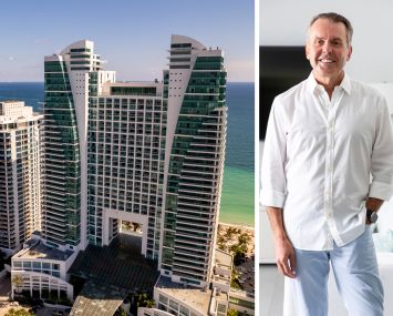 The Diplomat Beach Resort in Hollywood, Fla., and Trinity Investment's Seah Hehir.