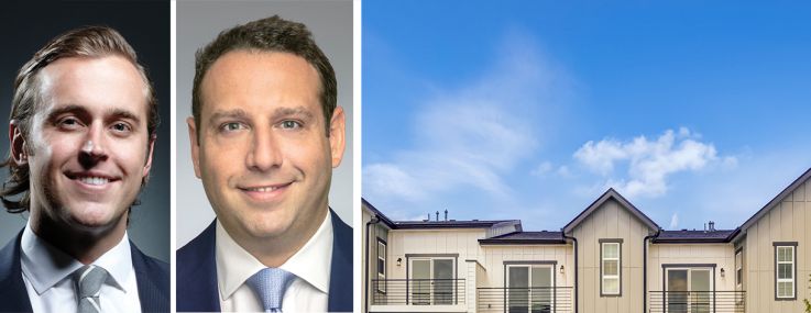 Walker & Dunlop's Dustin Stolly (clockwise from top left), Aaron Appel, Adam Schwartz, and Jonathan Schwartz, and The Fillmore at Copperleaf in Arapahoe County, Colo.