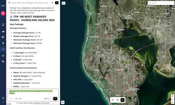 A screenshot of Eagleview's Horizon product.