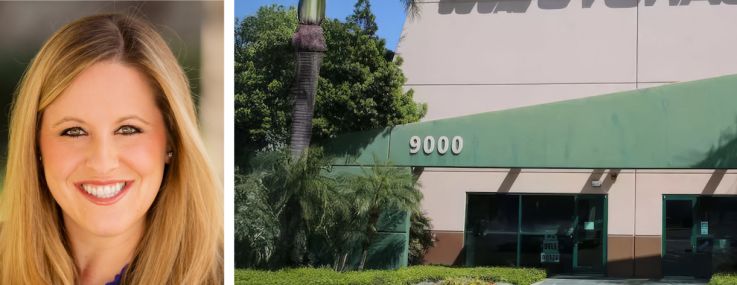 Talonvest Capital's Eric Snyder (top) and Kim Bishop, and a SoCal Self Storage's location at 9000 Corbin Avenue, Northridge, Calif.