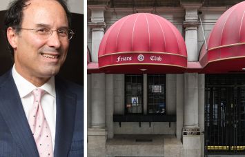 Extell's Gary Barnett and the Friars Club at 57 East 55th Street.