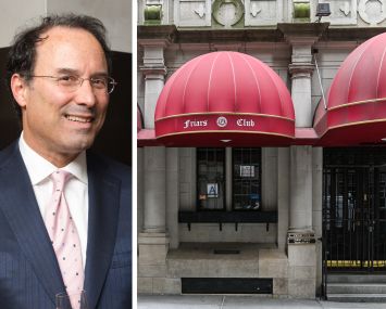 Extell's Gary Barnett and the Friars Club at 57 East 55th Street.