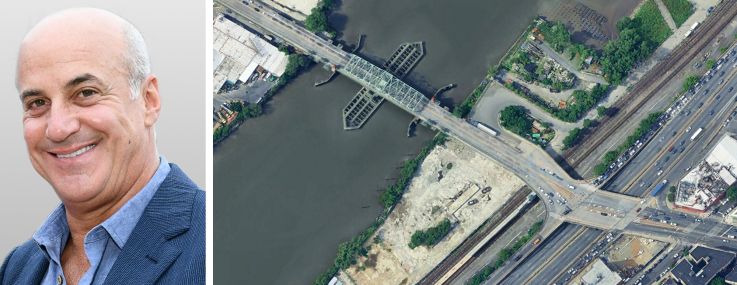 Dynamic Star's Gary Segal and a satellite view of 360 West Fordham Road, The Bronx.
