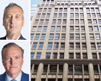 VanBarton Group's Gary Tischler (top) and Richard Coles, and 31 Penn Plaza.