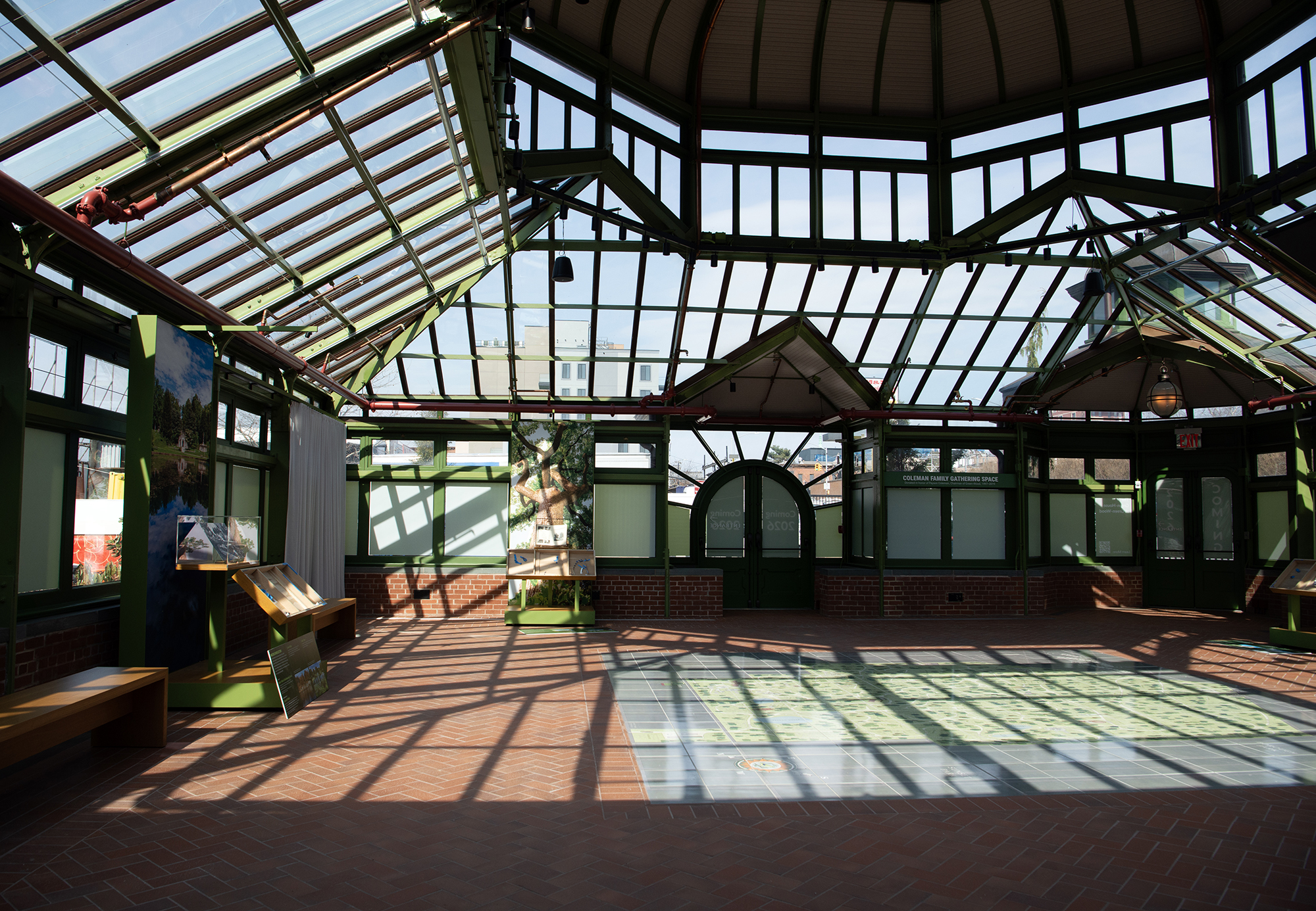The Victorian-era Weir Greenhouse was built in 1895 and has been restored as an education and event space.
