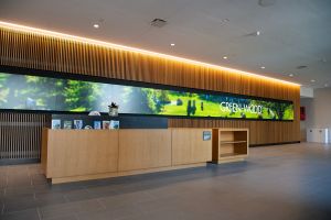 Green-Wood Cemetery has created a brand new welcome center for visitors.