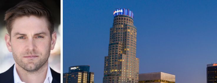 Silverstein Properties's Harlan Strader and US Bank Tower in Los Angeles.