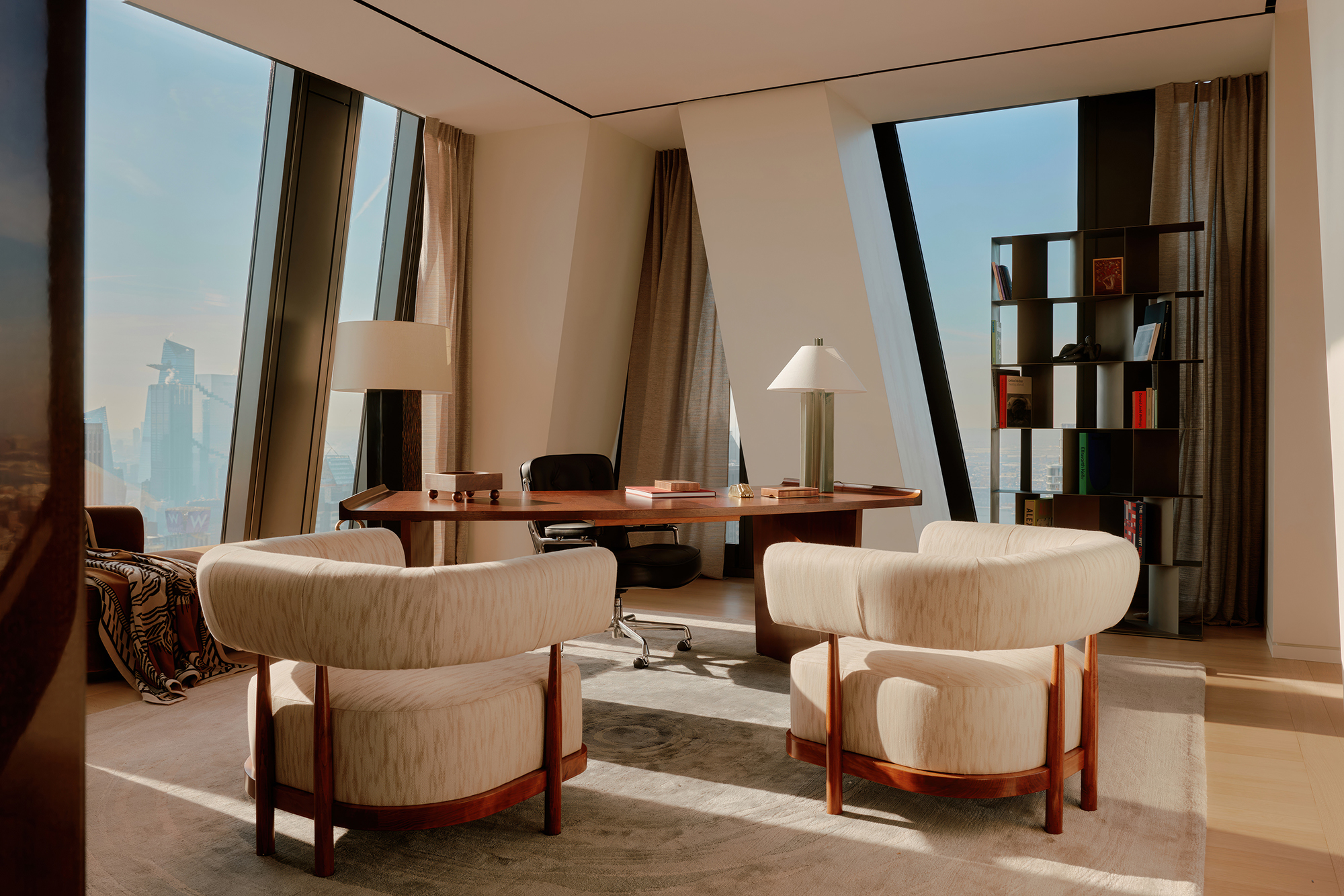 There is a private office space in the unit’s southwest corner.