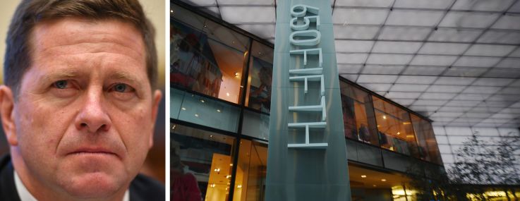 U.S. Attorney for the Southern District of New York Jay Clayton and 650 Fifth Avenue.