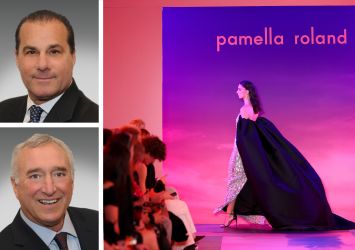 Resolution Real Estate's Jeffrey Zund (top) and Steven Pressler, and one of Pamella Roland's runway shows.