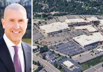 Metropolitan Realty Associates's Joe Farkas and a former Macy's building at 5101 Fashion Drive in Nanuet, N.Y.