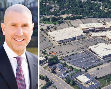 Metropolitan Realty Associates's Joe Farkas and a former Macy's building at 5101 Fashion Drive in Nanuet, N.Y.