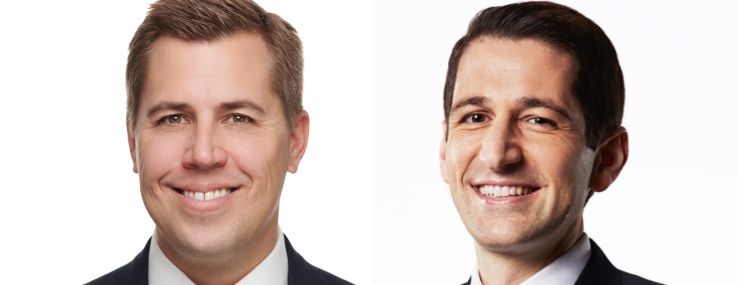 Joel Traut (left) and Paul Fine.