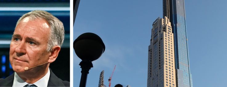 Citadel's Ken Griffin (top), Mayor Zohran Mamdani, and 220 Central Park South.