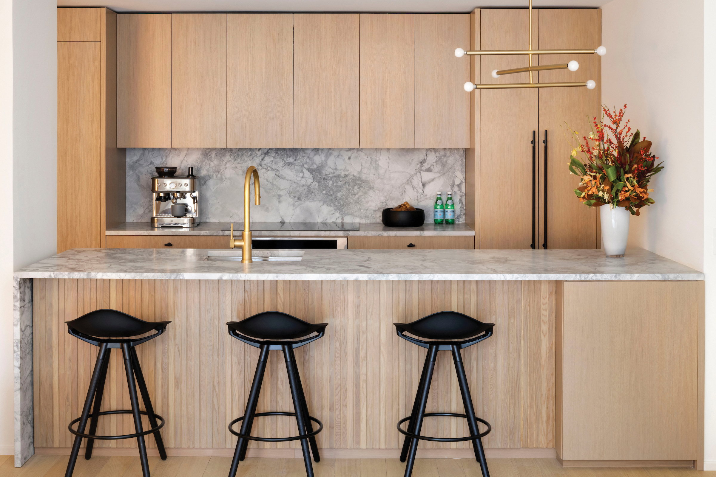 First floor kitchen of 349 W 51st St #1D at Linden Lane.