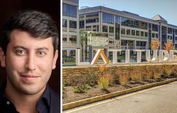 Oak Funding's Jeremy Levart and Latitude office complex in Parsippany, N.J.
