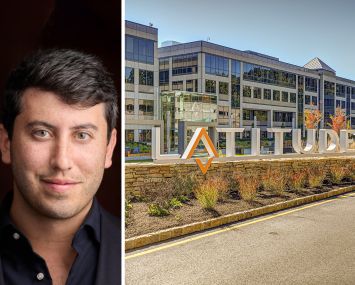 Oak Funding's Jeremy Levart and Latitude office complex in Parsippany, N.J.