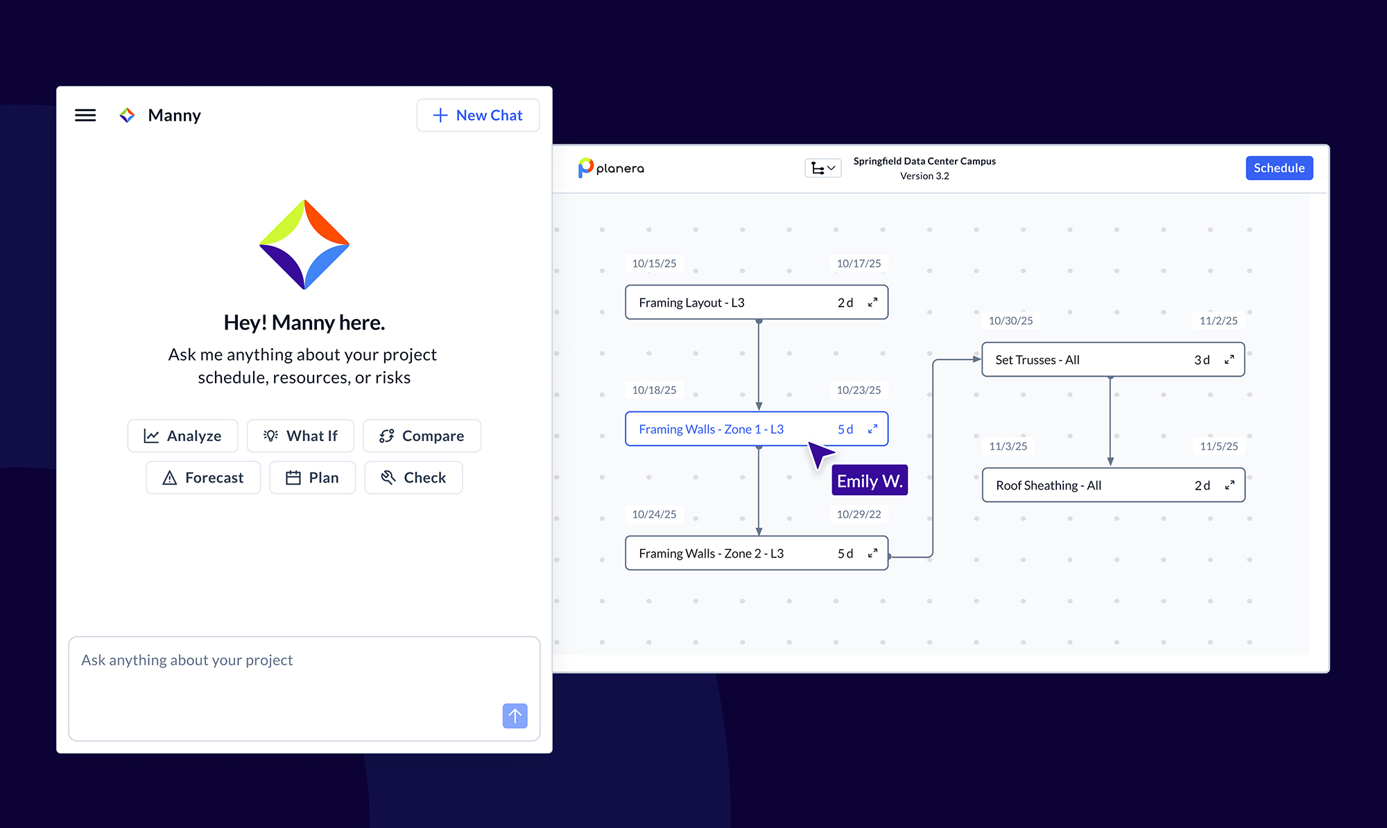 A screenshot of Planera's Manny.