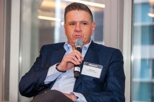 Mark Levy speaks during a panel at the Commercial Observer Industrial, Data Centers, and Logistics Forum.