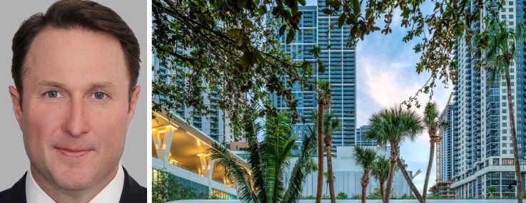 Newmark's Adam Spies and the Miami Worldcenter.