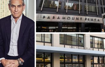 Rithm Capital's Michael Nierenberg, 1633 Broadway in New York (top) and One Market Plaza in San Francsico.