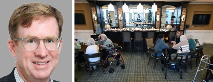 InvestCorp's Mike O'Brien and a senior living community.