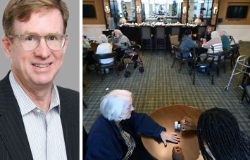 InvestCorp's Mike O'Brien and a senior living community.
