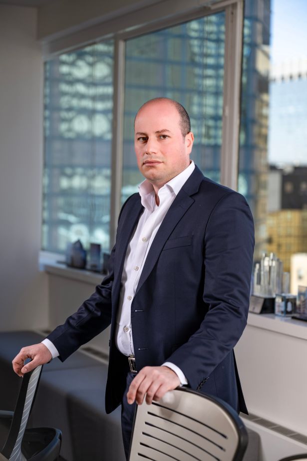 Morris Betesh at the Arrow Real Estate Advisors office in Manhattan.