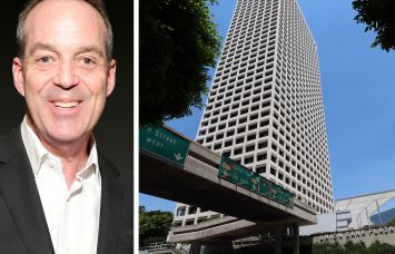 On Location's Paul Caine and Union Bank Plaza in Los Angeles.