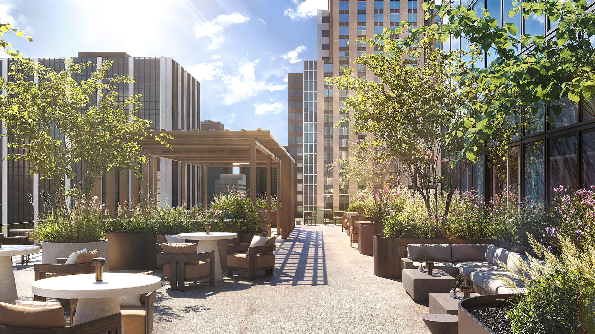 Calm and wellness are key themes at 1540 Broadway.