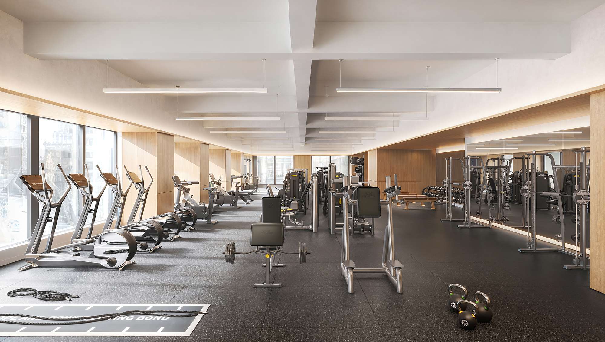 The fully redeveloped amenities space is expected to be delivered by the end of this year.