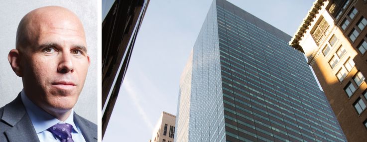 RXR CEO Scott Rechler and 590 Madison Avenue.