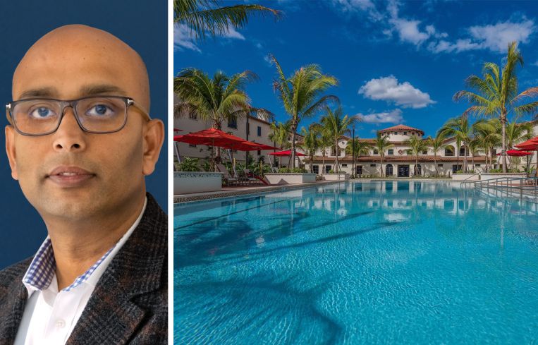 Welltower's Shankh Mitra and The Arbor at Lake Worth in Lake Worth, Fla,