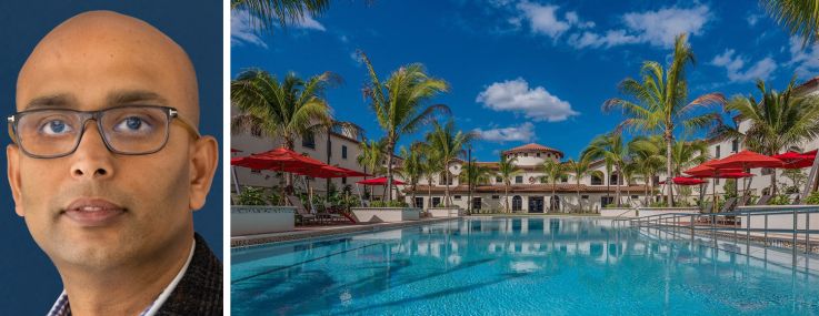 Welltower's Shankh Mitra and The Arbor at Lake Worth in Lake Worth, Fla,
