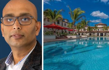 Welltower's Shankh Mitra and The Arbor at Lake Worth in Lake Worth, Fla,