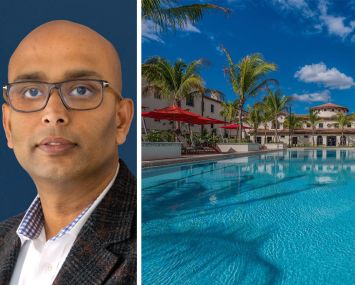 Welltower's Shankh Mitra and The Arbor at Lake Worth in Lake Worth, Fla,