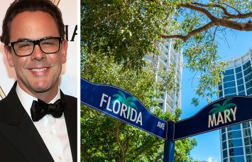 Whalou Properties's Timo Kipp and the corner of Florida Avenue and Mary Street in Coconut Grove, Fla.
