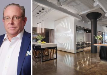 RXR's William Elder and Populous's New York office.